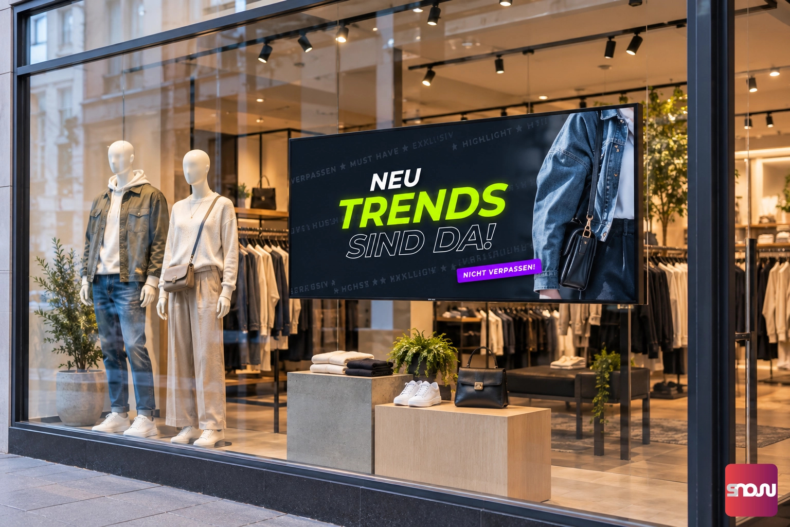 How to install a advertising Display in the storefront