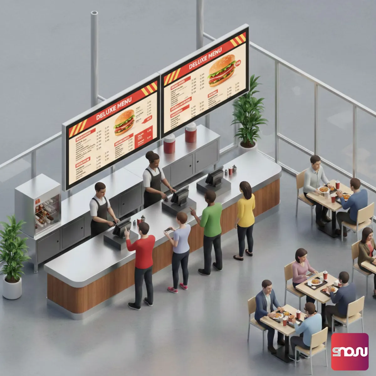Digitale Speisekarten für Displays erstellen mit SignageNow