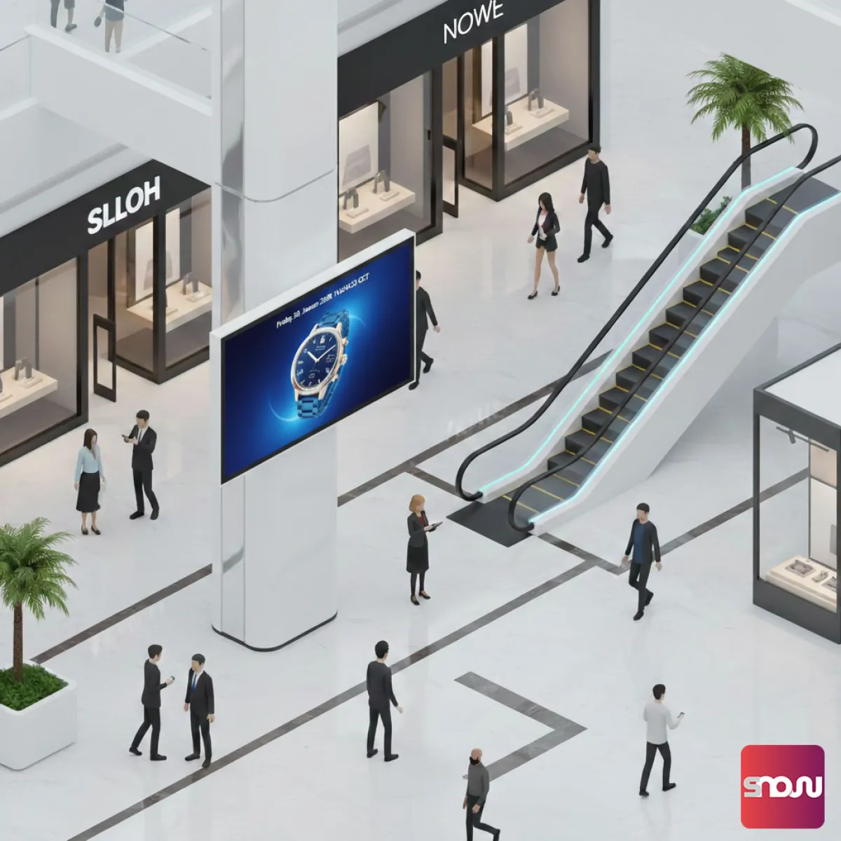 SignageNow ist eine kostenlose Digital Signage Software für Einkaufszentren