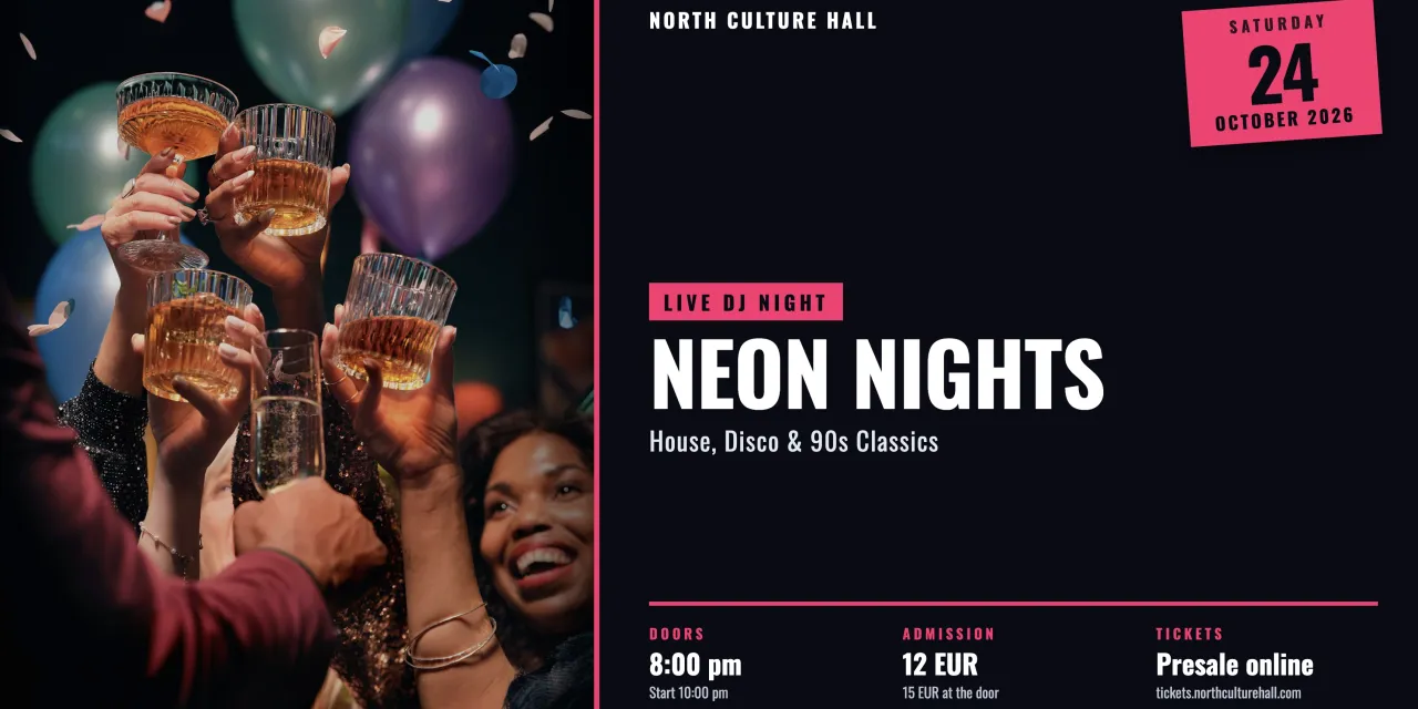 Free Digital Signage Template for Events and Party Announcements