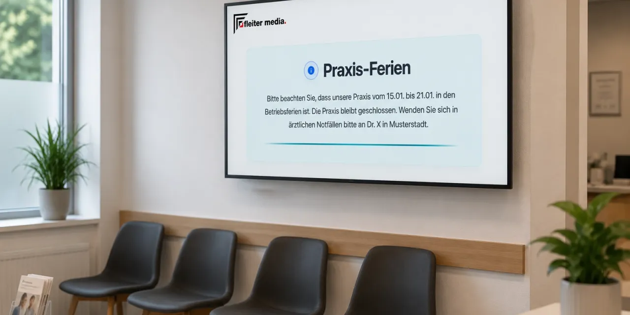Mit der Wartezimmer TV Software SignageNow kann jeder seinen Bildschirm zum Praxis TV verwandeln