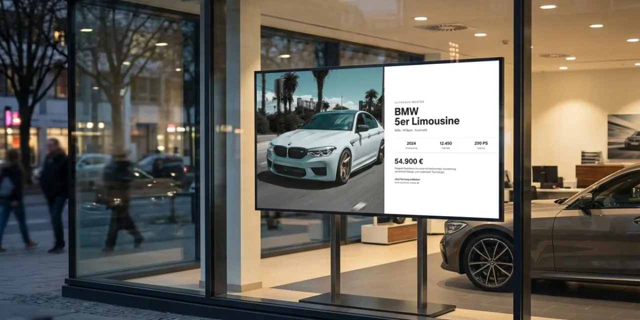 Guide: Digital Signage at the Car Dealership – Designing the Showroom and Service Area Digitally