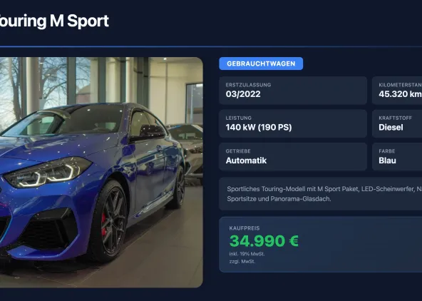 Car Showroom Template by SignageNow for Car Dealership Displays