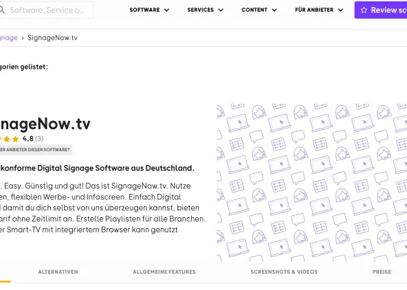 You can rate SignageNow on OMR Reviews