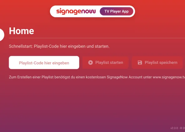 Die neue SignageNow Player App ist kostenlos im Google Play Store verfügbar