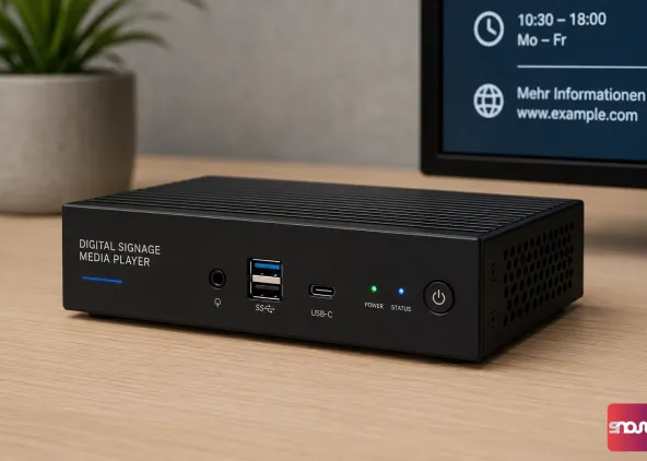 How do I use digital signage without an external media player?