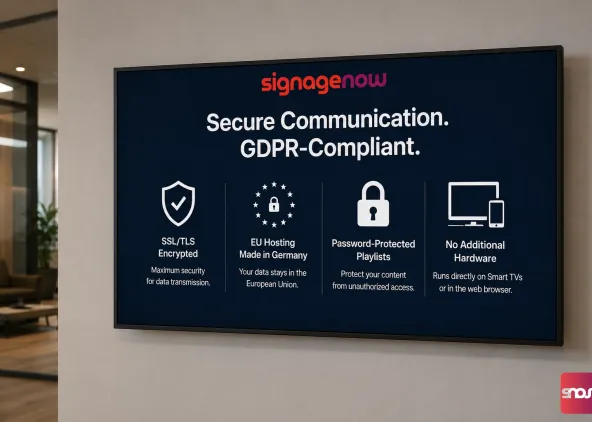Digital Signage & Data Protection: How to Run Digital Signage GDPR-compliant and Keep It Cyber-Secure