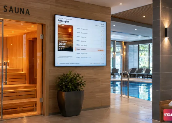 SignageNow ist eine kostenlose Digital Signage Cloud Software für Schwimmbäder