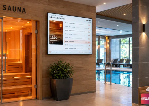 SignageNow is free digital signage cloud software for swimming pools