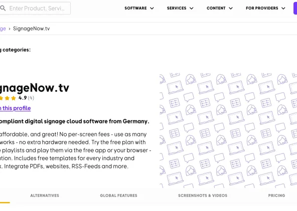 SignageNow is the best rated Digital Signage Software at OMR Reviews - We'd love your feedback