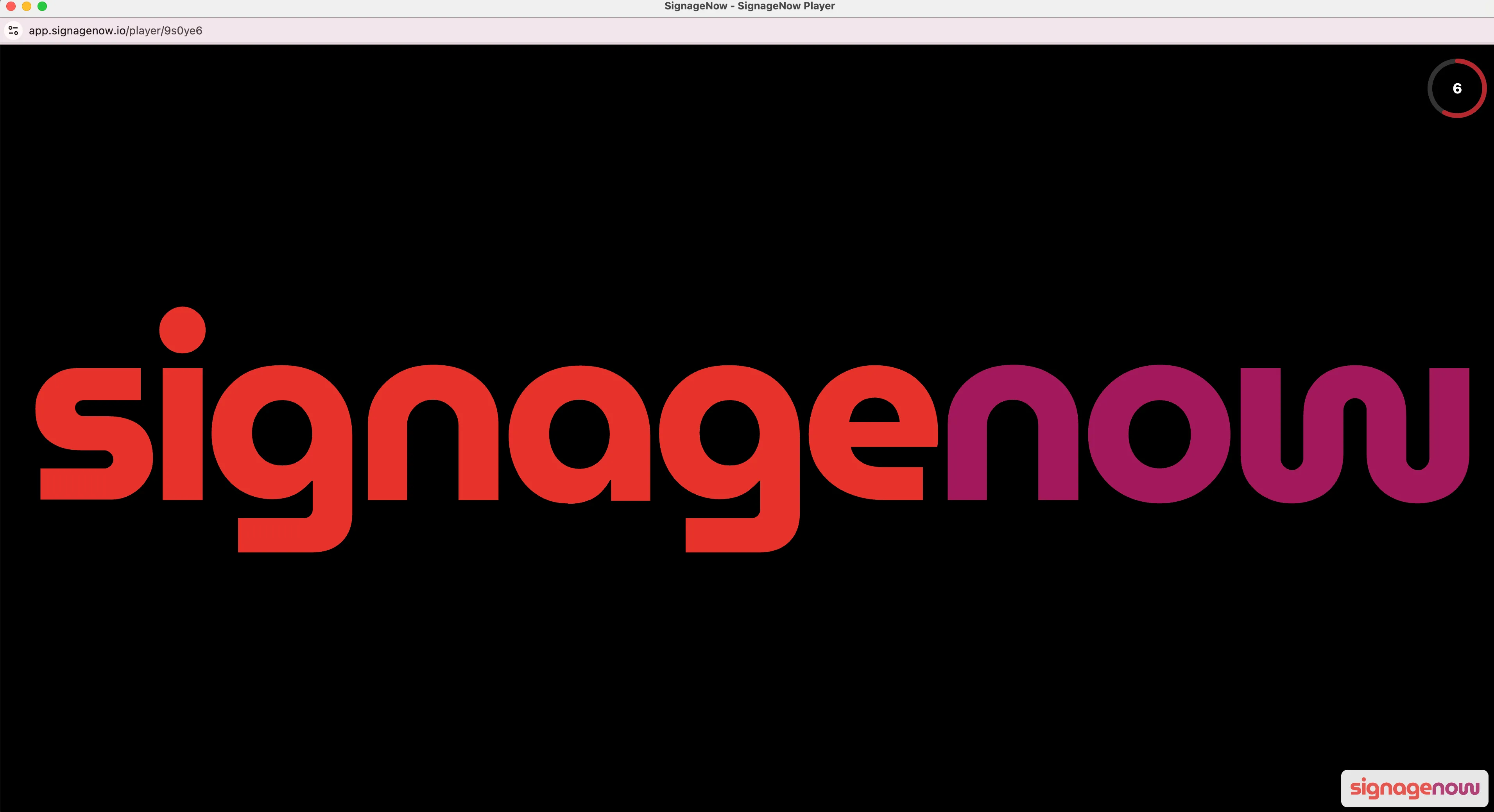 So sieht SignageNow im Browser aus