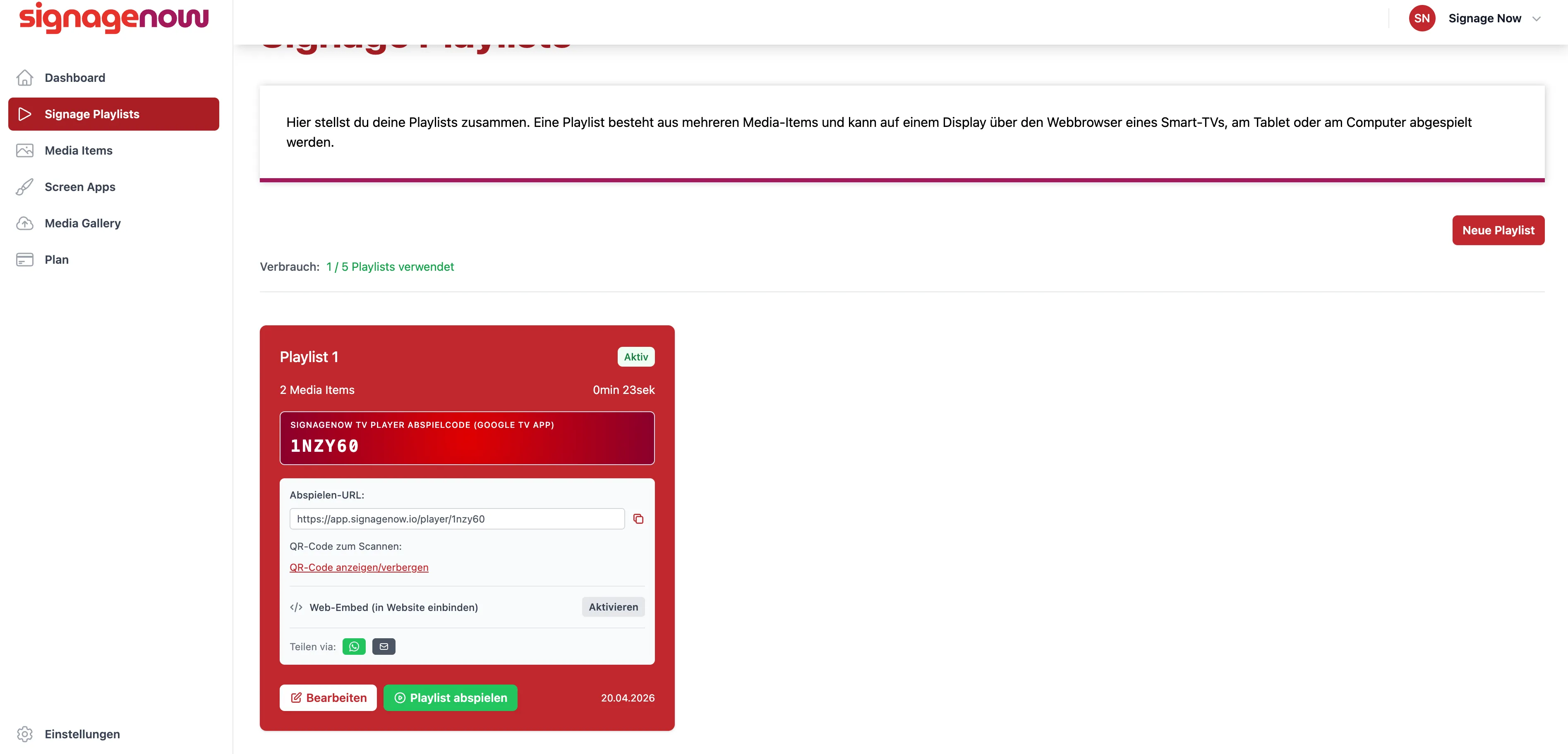 Wie binde ich Digital Signage auf einer Website ein?