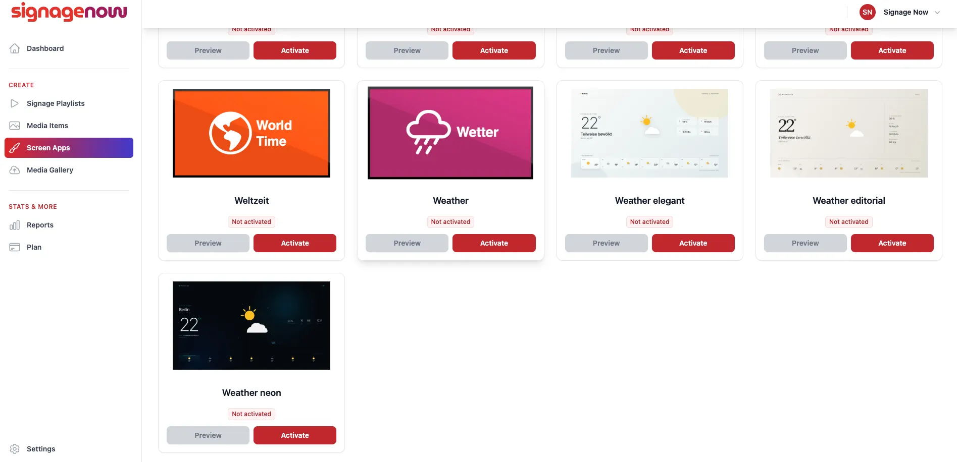 Real-time stock quotes & financial news for digital signage with SignageNow