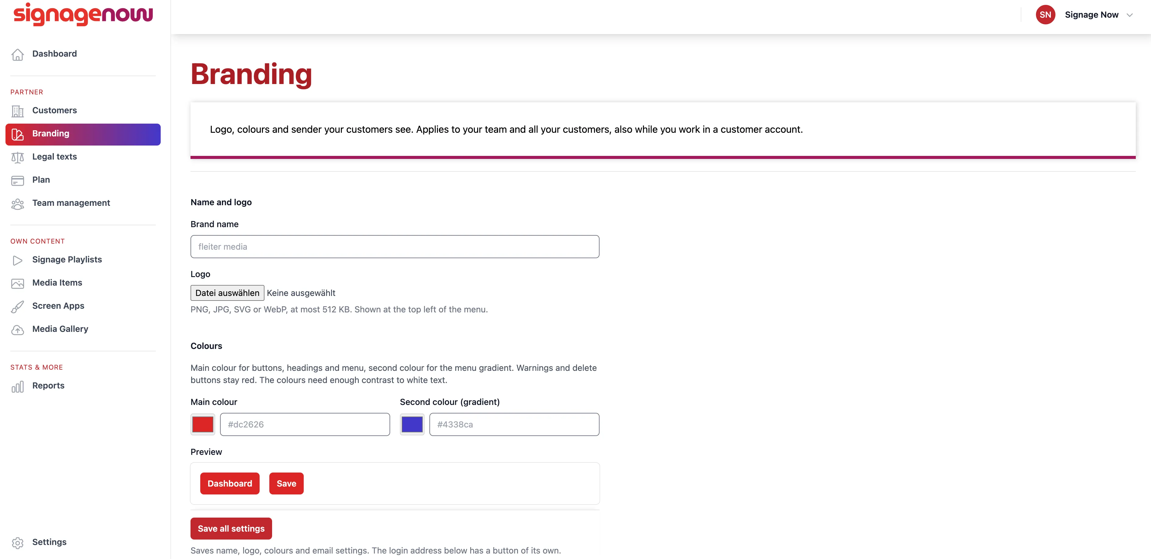 SignageNow offers a complete white-label CMS for resellers, agencies, and IT system integrators