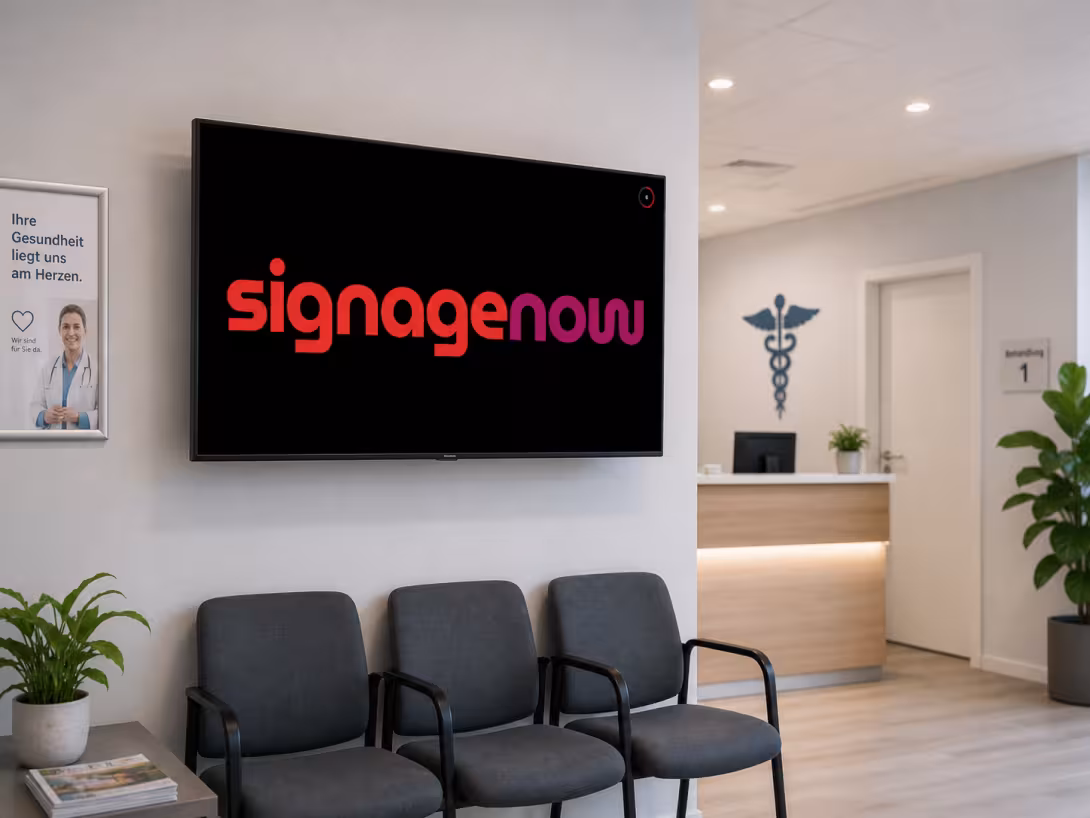 Du kannst jeden Fernseher als Werbebildschirm nutzen indem du die Infoscreen Software SignageNow nutzt