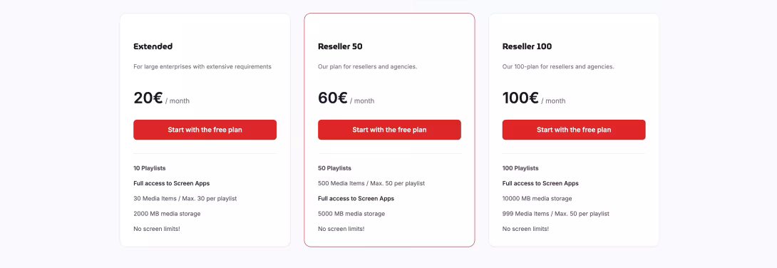 SignageNow offers special reseller pricing plans for agencies and IT system integrators